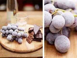 Uvas Congeladas con Chocolate