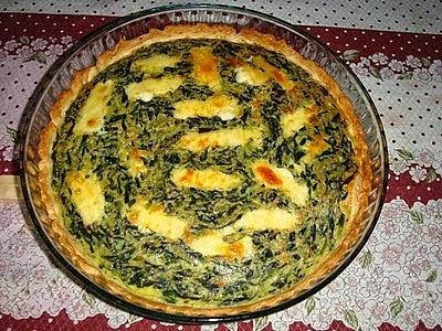 Tarta de acelga y mozzarella
