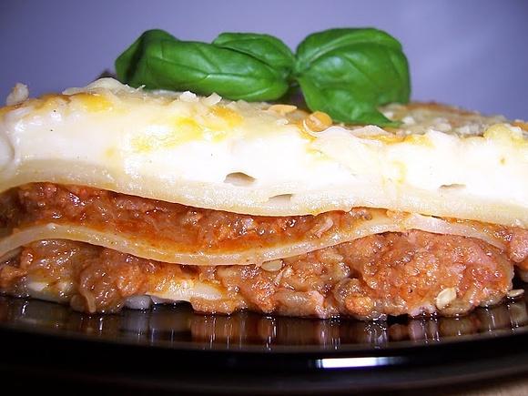 Lasaña de berenjenas y sobrasada