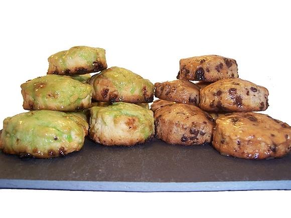 Scones de chocolate con sabores