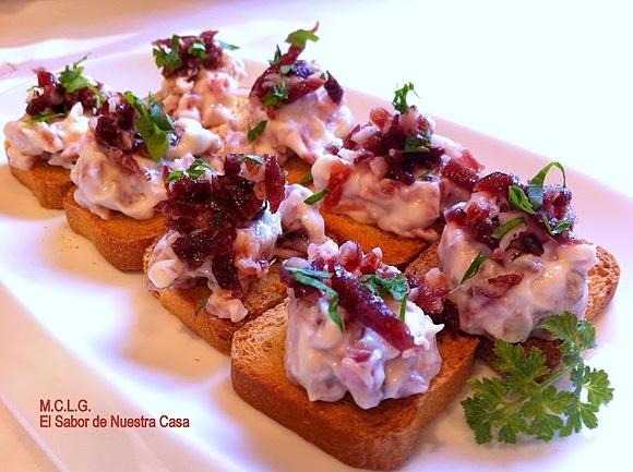 Canapés de jamón ibérico