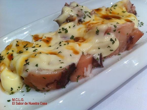 Pulpo con salsa kikkoman