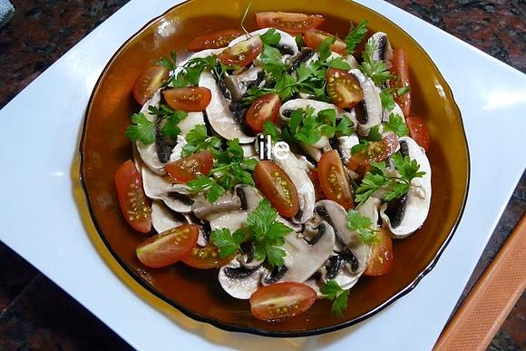 Carpaccio de champiñons