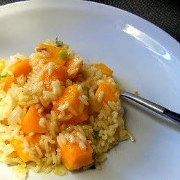 Risotto veraniego de mango y chile