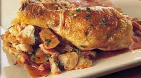 Pollo a la cazadora fácil y rápido