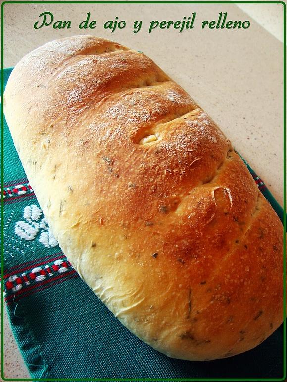 Pan de ajo con perejil y queso