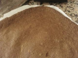 Tortada de cacao en polvo