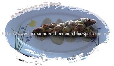Solomillo en cruz con salsa de champiñón