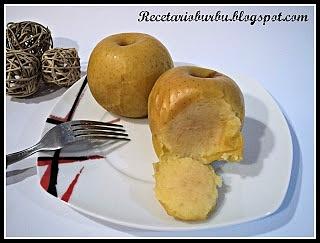 Manzanas al vapor en varoma