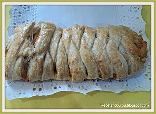 Salada de trenza de hojaldre
