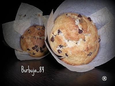 Muffins de chocolate con chispas
