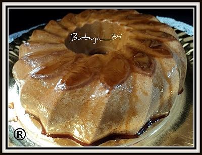 Flan de chocolate con caramelo