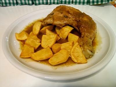 Pollo a la cerveza negra