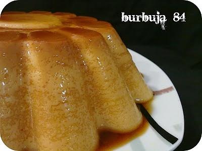 Flan de chocolate blanco