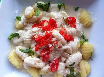 Gnocchi con salsa de mostaza de Dijon