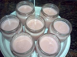 Batido de fresa con yogur