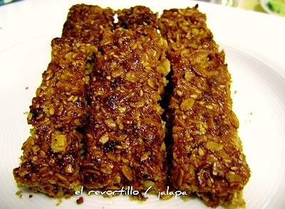 Barritas de cereales y miel