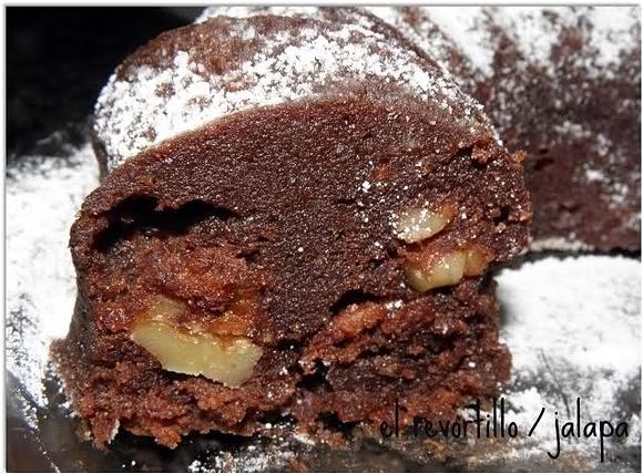 Brownie con cereales y chocolate