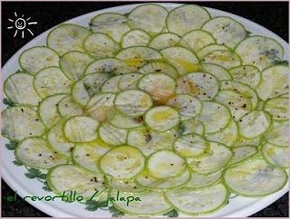 Carpaccio de calabacín