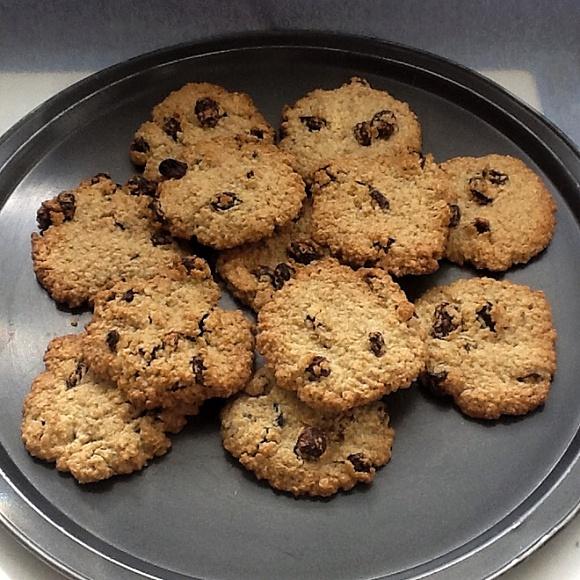 Galletas de avena y pasas