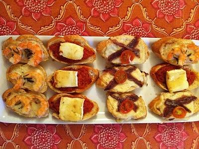 Tostas, canapés y otras cosas calientes