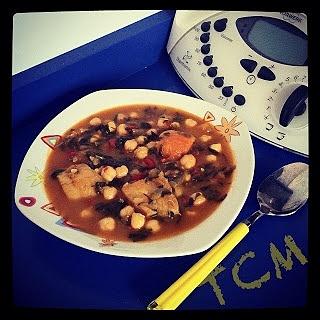 Potaje de garbanzos espinacas y bacalao