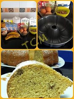 Bizcocho Bundt de plátano y dulce de leche