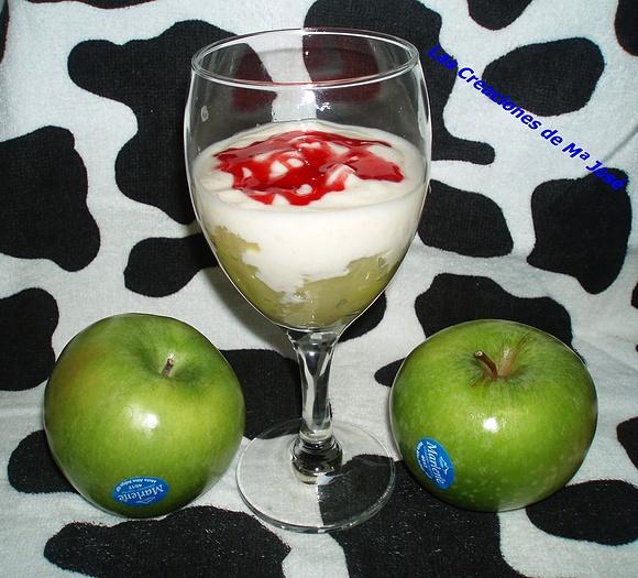Postre ligero de manzana