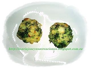 Medallones de patata y brócoli