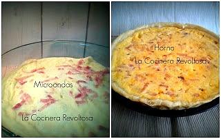 Quiche Lorraine en horno y microondas