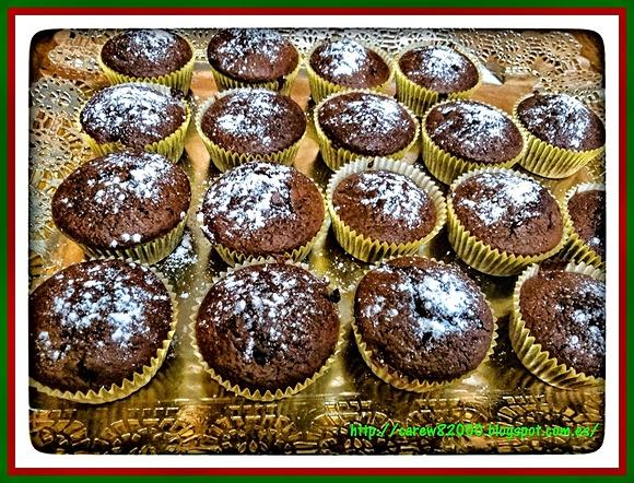 Muffins de chocolate