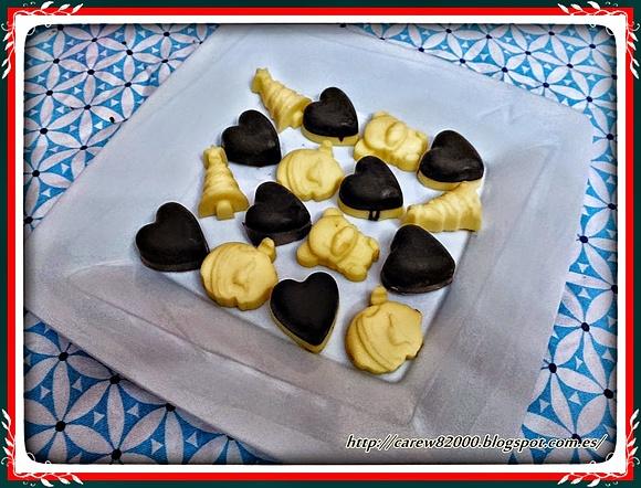 Bombones caseros de licor y avellana