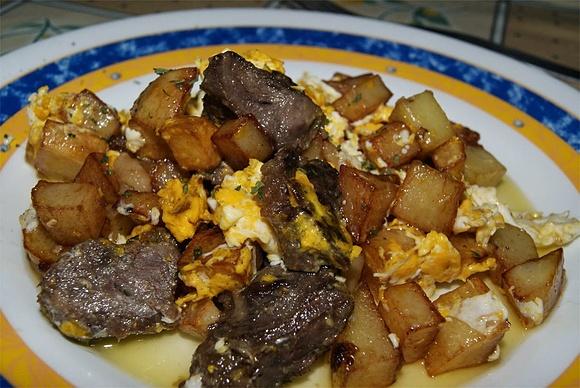 Revuelto montañés, receta de aprovechamiento