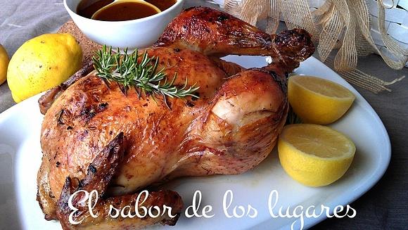 Pollo asado al limón