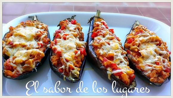 Berenjenas rellenas de atún