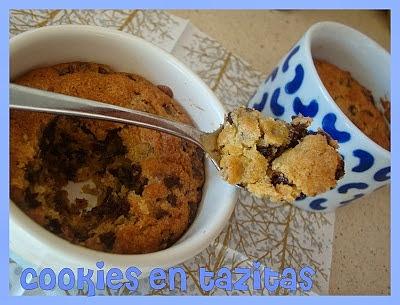 Cookies clásicas en tacitas