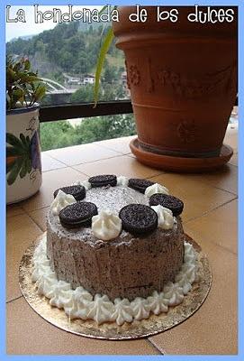 Tarta Oreo con capas de Oreo