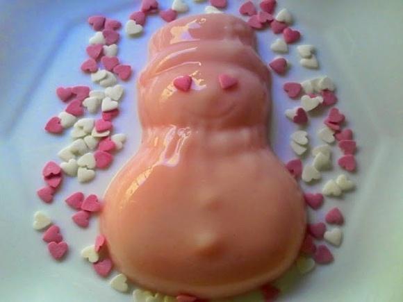 Postre navideño de fresa
