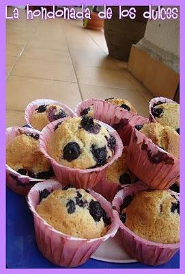 Muffins de arándanos