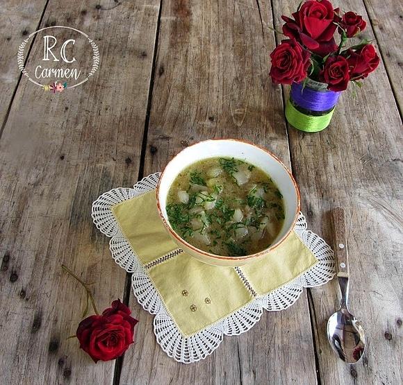 Sopa de alcachofas de Jerusalén