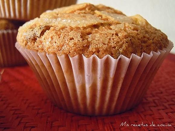Muffins con manzana y nueces