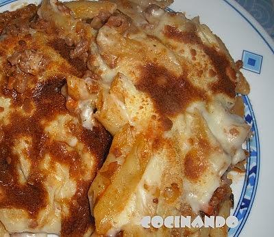 Macarrones con bechamel