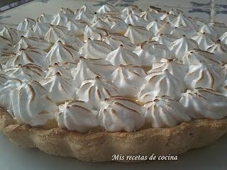 Tarta de lemon curd y merengue
