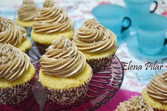 Cupcakes de coco y Nutella