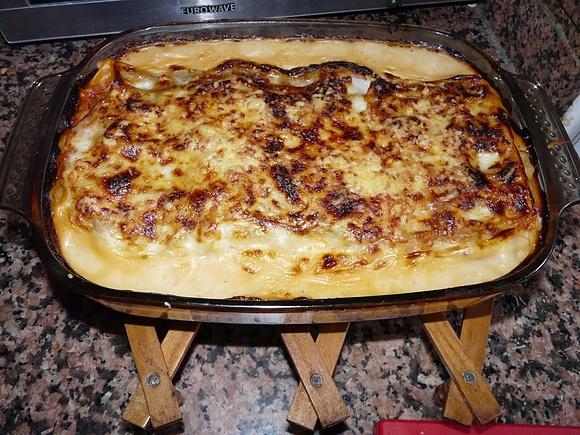Lasaña con carne picada