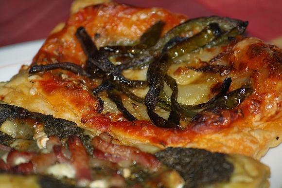 Falsas pizzas de hojaldre