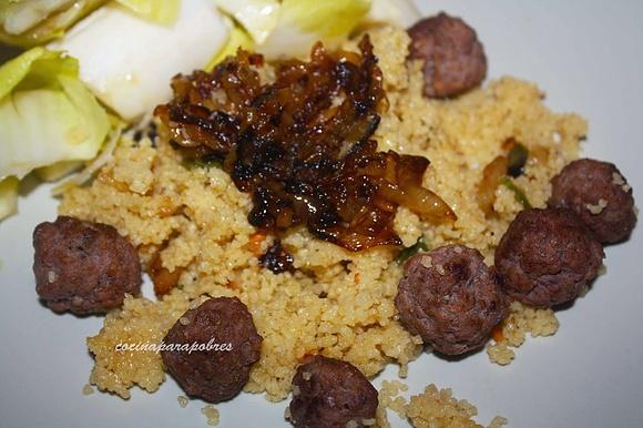 Albóndigas de ternera con cuscús