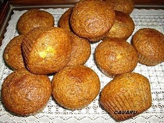 Muffins de salvado y plátanos
