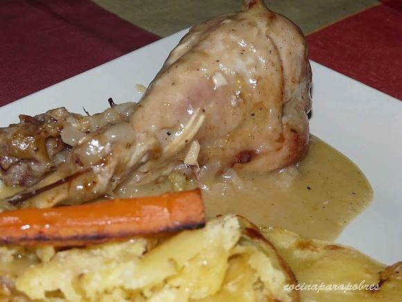 Muslo de pavo a la naranja