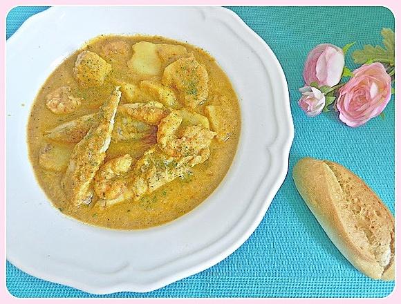 Cazuela de rape con patatas